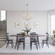 Laurell 6 Light 24 inch Modern Gold Chandelier Ceiling Light